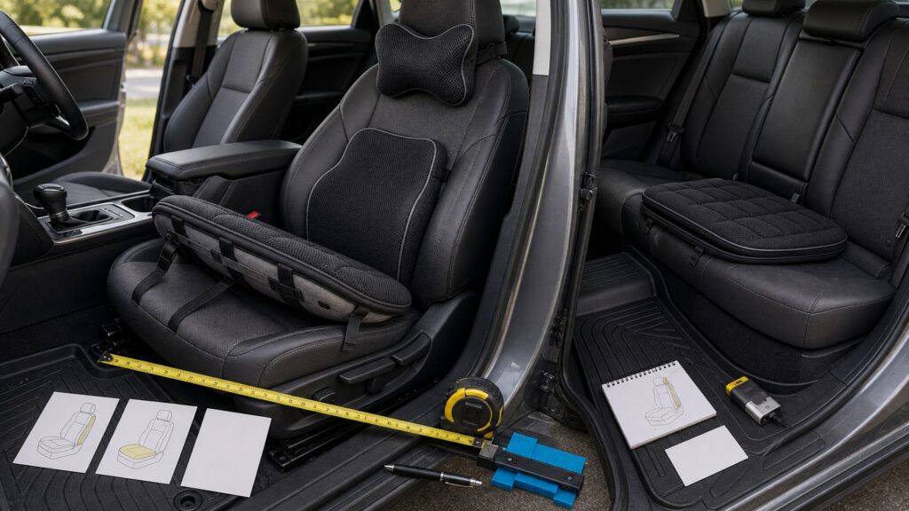 interior comfort shopping setup for interior fitment checks with practical vehicle-focused details