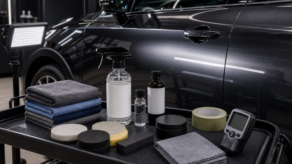 paint protection shopping setup for exterior correction projects with practical vehicle-focused details