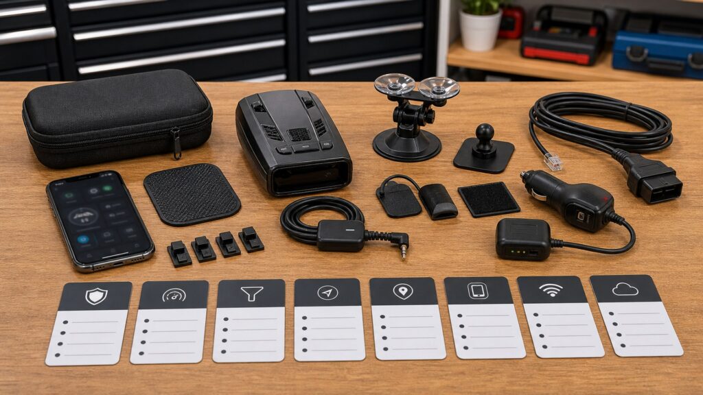 radar detectors shopping setup for radar detectors feature planning with practical vehicle-focused details