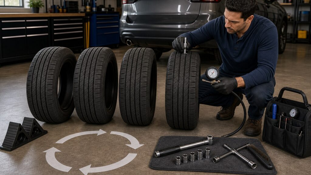 tires & wheels shopping setup for maintenance planning with practical vehicle-focused details