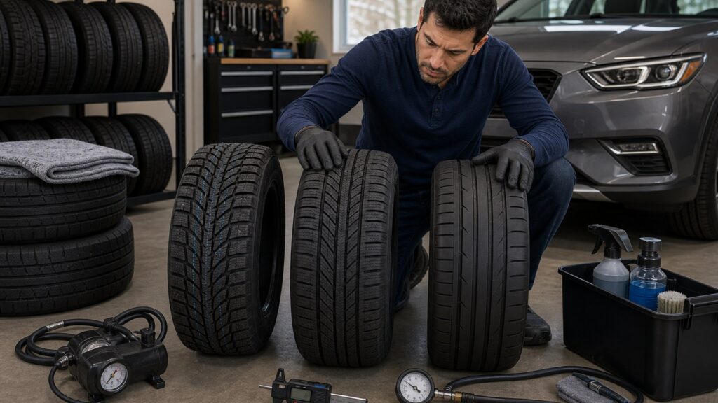 tires & wheels shopping setup for seasonal driving conditions with practical vehicle-focused details