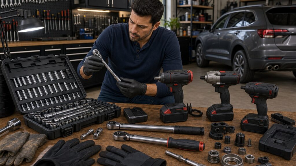 tools & garage equipment shopping setup for durability and warranty checks with practical vehicle-focused details