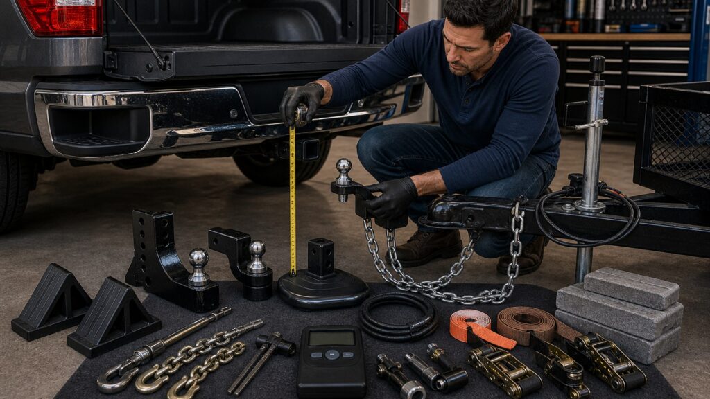 towing, trailers & hauling shopping setup for hitch class and payload limits with practical vehicle-focused details