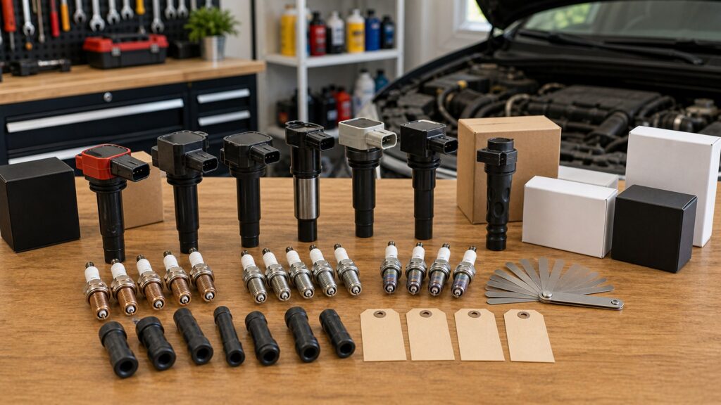 ignition components shopping setup for aftermarket part selection with practical vehicle-focused details