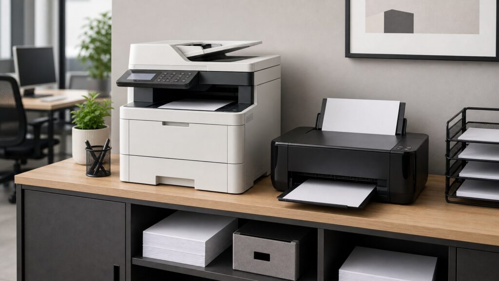 Laser Printers vs Inkjet Printers business comparison image