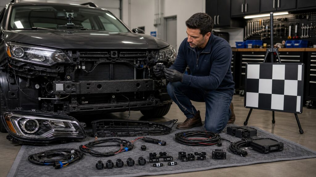 lighting & visibility shopping setup for camera and sensor integration with practical vehicle-focused details