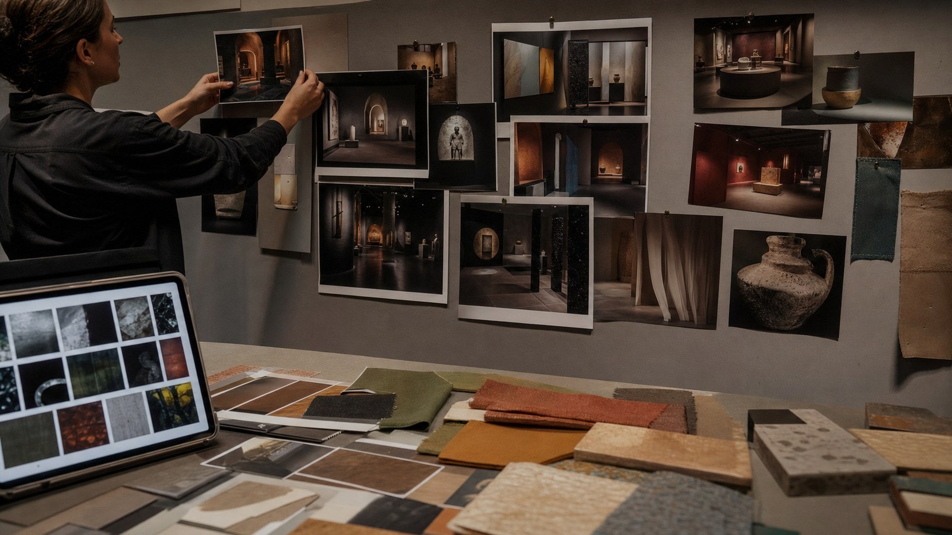 Midjourney AI tool concept image for museum exhibit design workflows