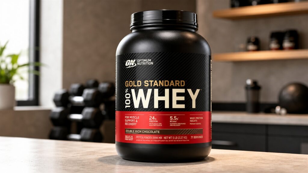 Optimum Nutrition Gold Standard 100% Whey Protein tub review image