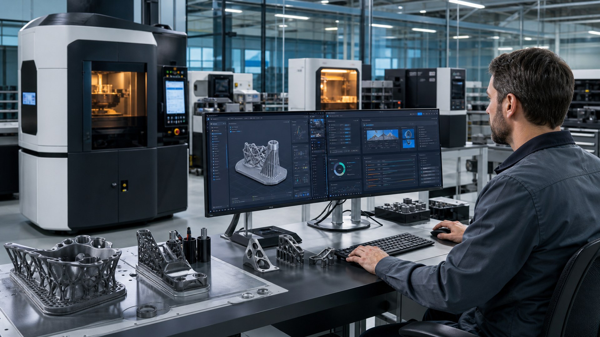 Oqton Manufacturing OS AI tool for custom manufacturers editorial software concept