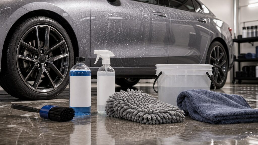 paint protection shopping setup for maintenance wash supplies with practical vehicle-focused details