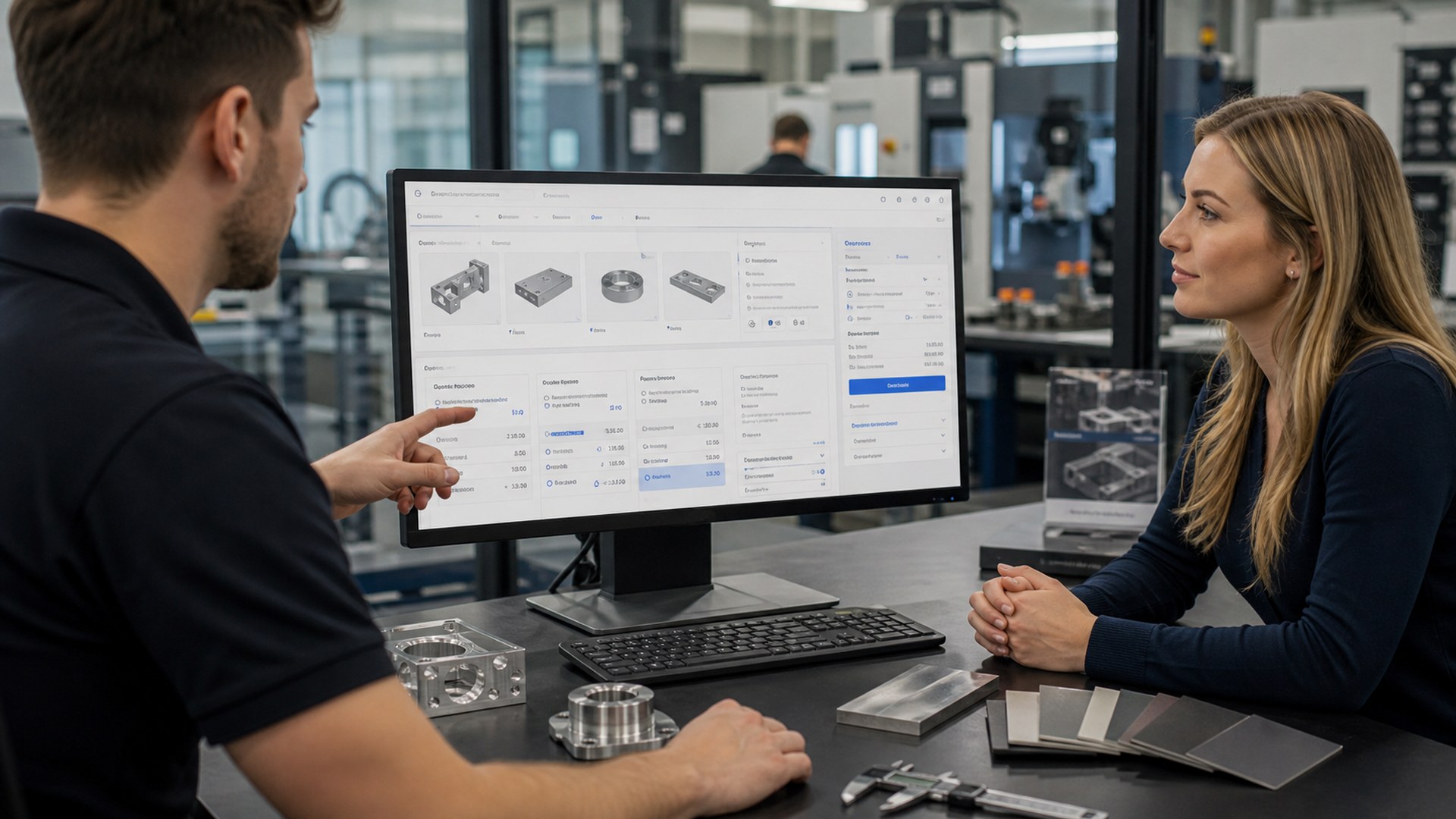 Paperless Parts AI tool for custom manufacturers editorial software concept