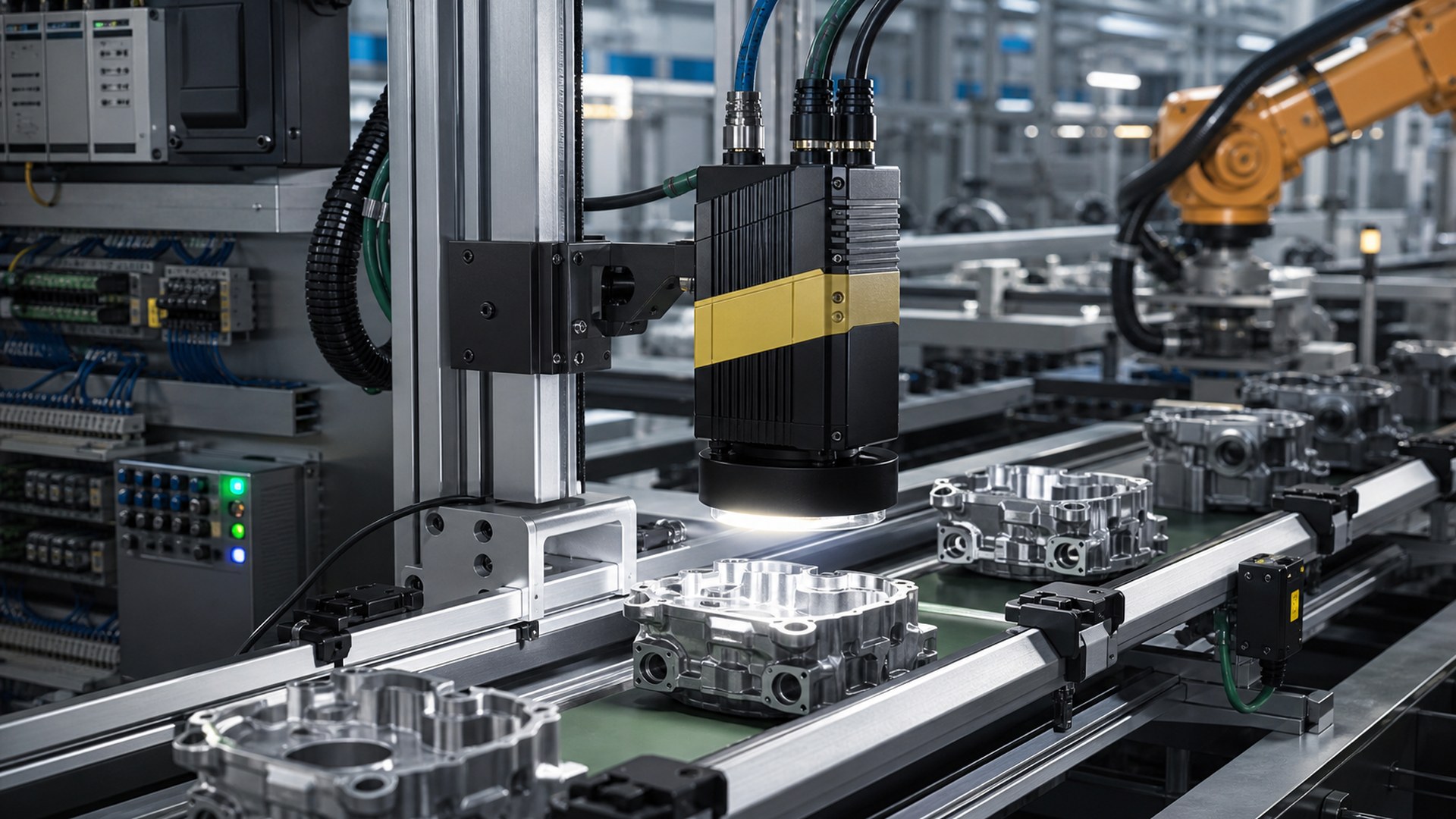 Cognex In-Sight D900 AI quality control tool editorial inspection concept
