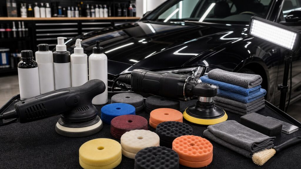 polishing & paint correction shopping setup for overall selection with practical vehicle-focused details