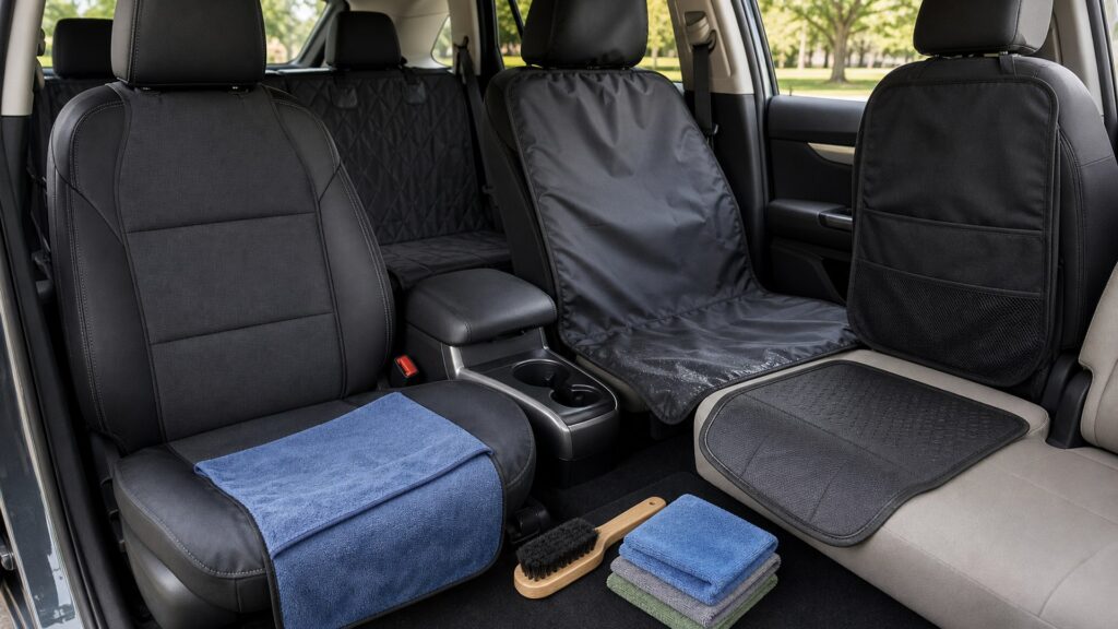 seat protection shopping setup for overall selection with practical vehicle-focused details