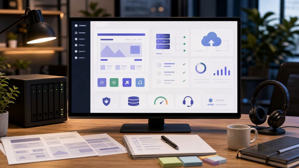 Self-Hosted Websites vs Hosted Websites business comparison image