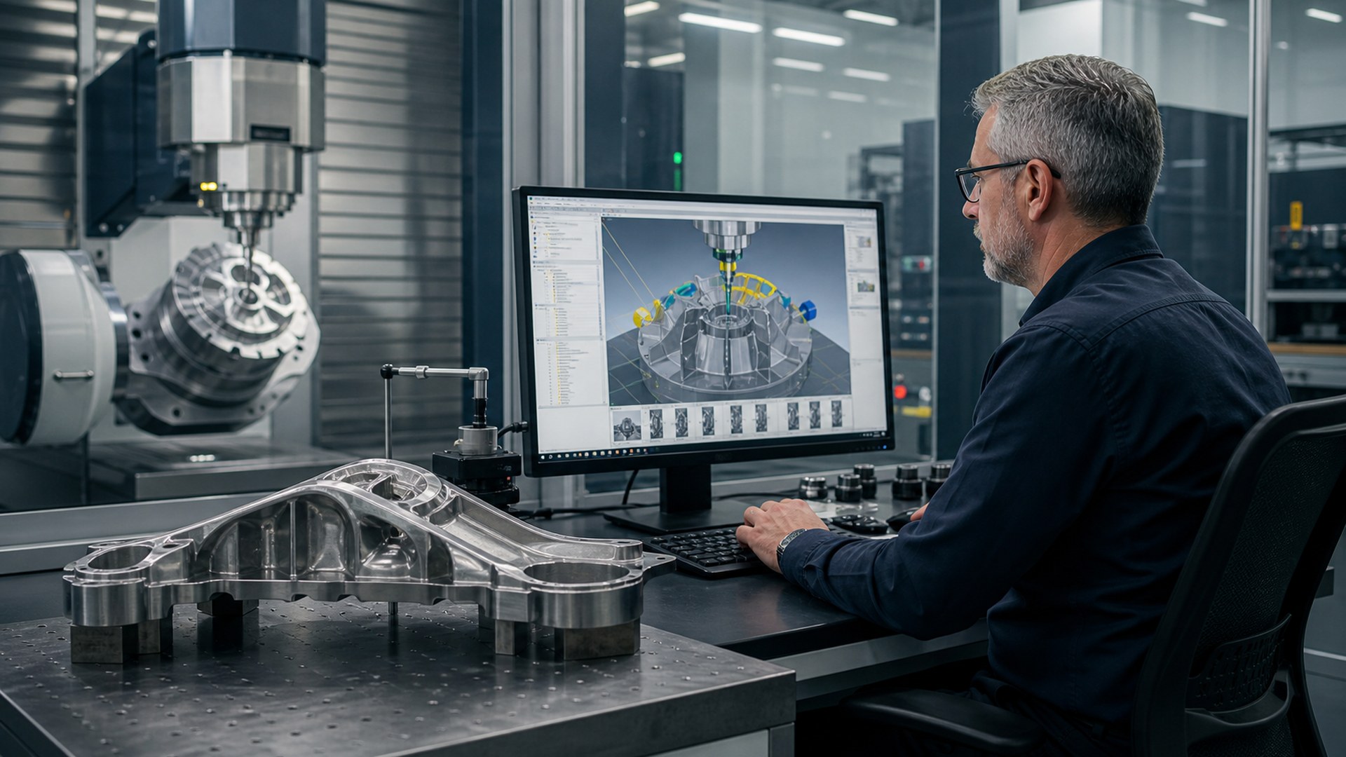 Siemens NX CAM AI tool for CNC shops editorial software concept