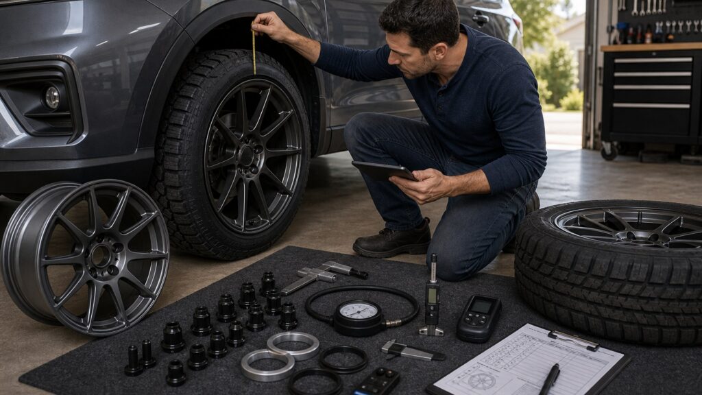 tires & wheels shopping setup for vehicle fitment and load ratings with practical vehicle-focused details