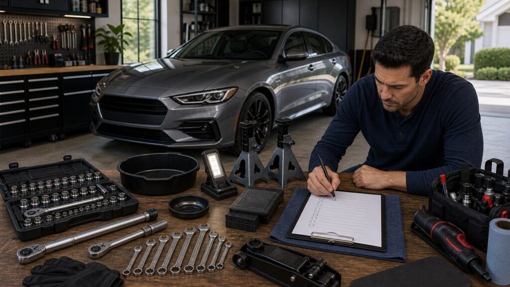 tools & garage equipment shopping setup for home garage workflows with practical vehicle-focused details