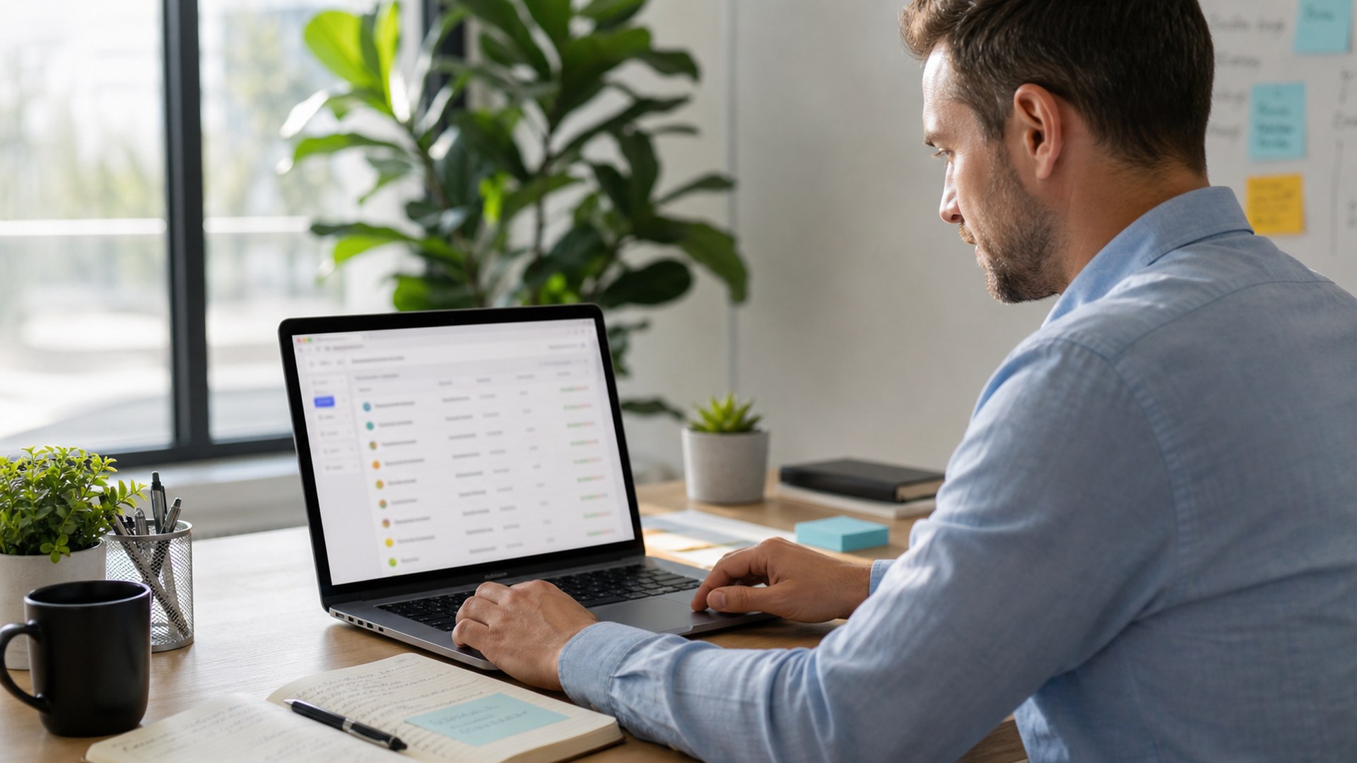 UpLead AI sales prospecting software editorial interface concept