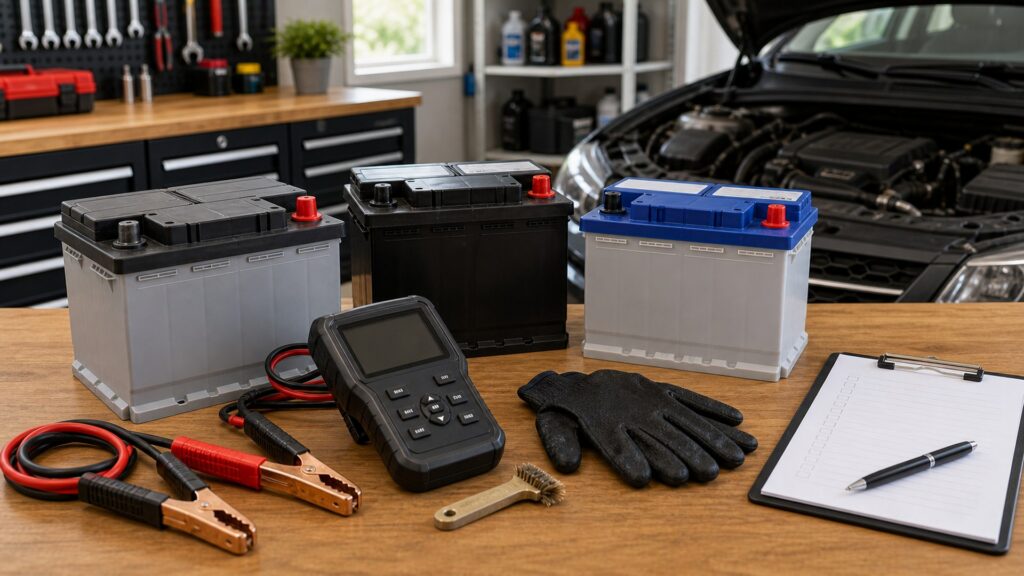 vehicle batteries shopping setup for overall selection with practical vehicle-focused details