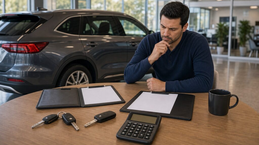 vehicles shopping setup for lease vs purchase decisions with practical vehicle-focused details