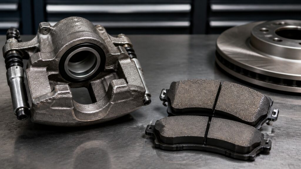 what makes brake calipers different from brake pads brake component explainer image