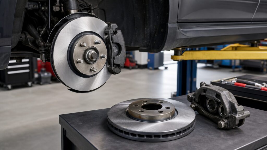 what makes brake rotors different from brake calipers brake component explainer image