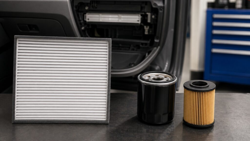 what makes cabin air filters different from oil filters automotive replacement part explainer image