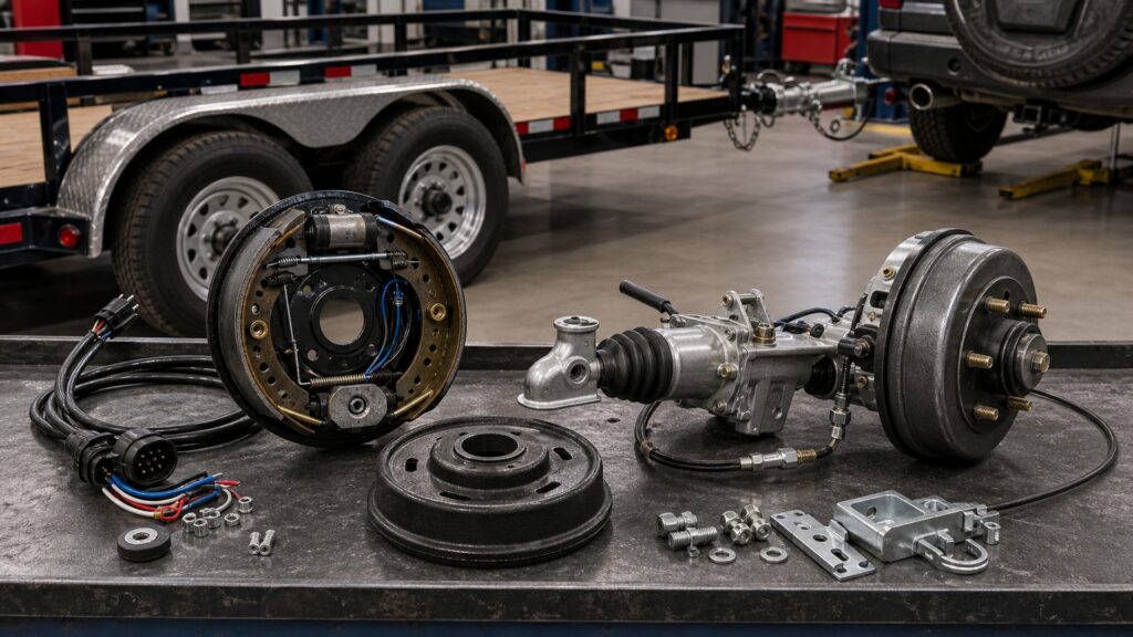 electric trailer brakes different from surge brakes explainer hero image for Review Streets