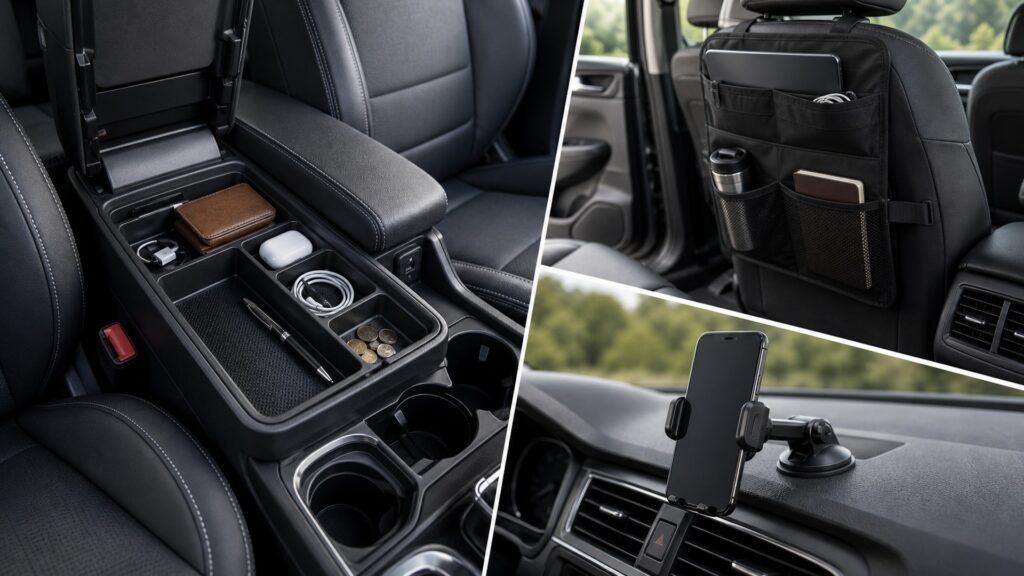 interior organization different from car phone mounts explainer hero image for Review Streets