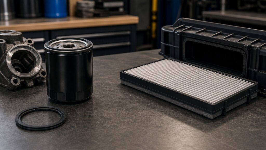 what makes oil filters different from cabin air filters automotive replacement part explainer image