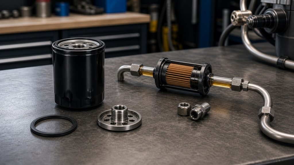 what makes oil filters different from fuel filters automotive replacement part explainer image