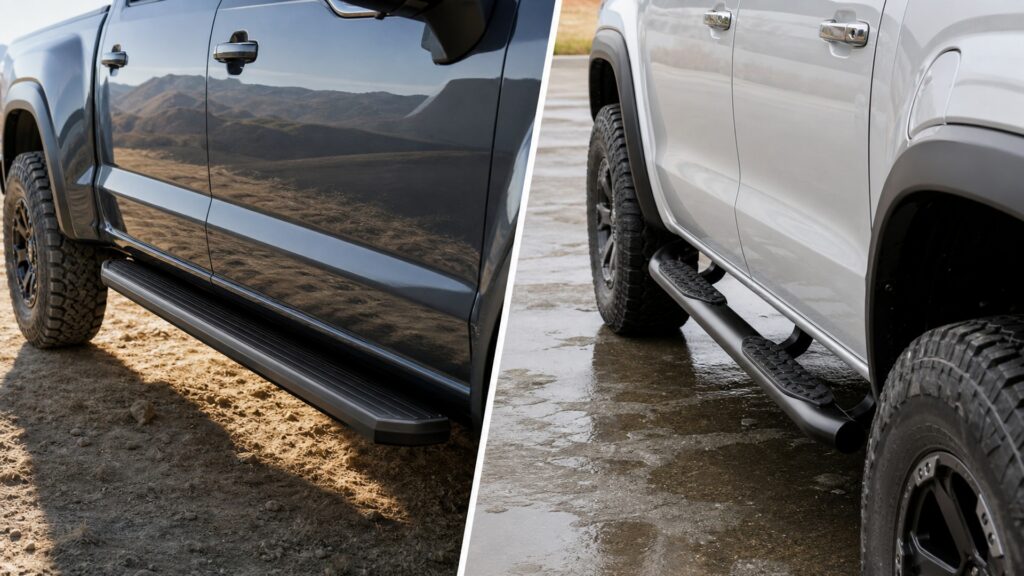 running boards different from side steps explainer hero image for Review Streets