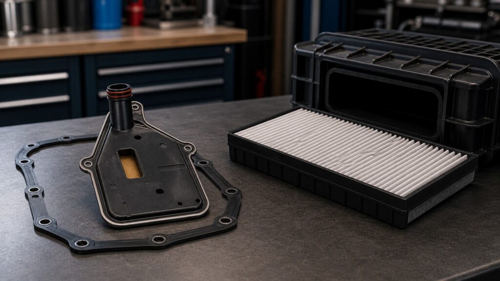 what makes transmission filters different from cabin air filters automotive replacement part explainer image