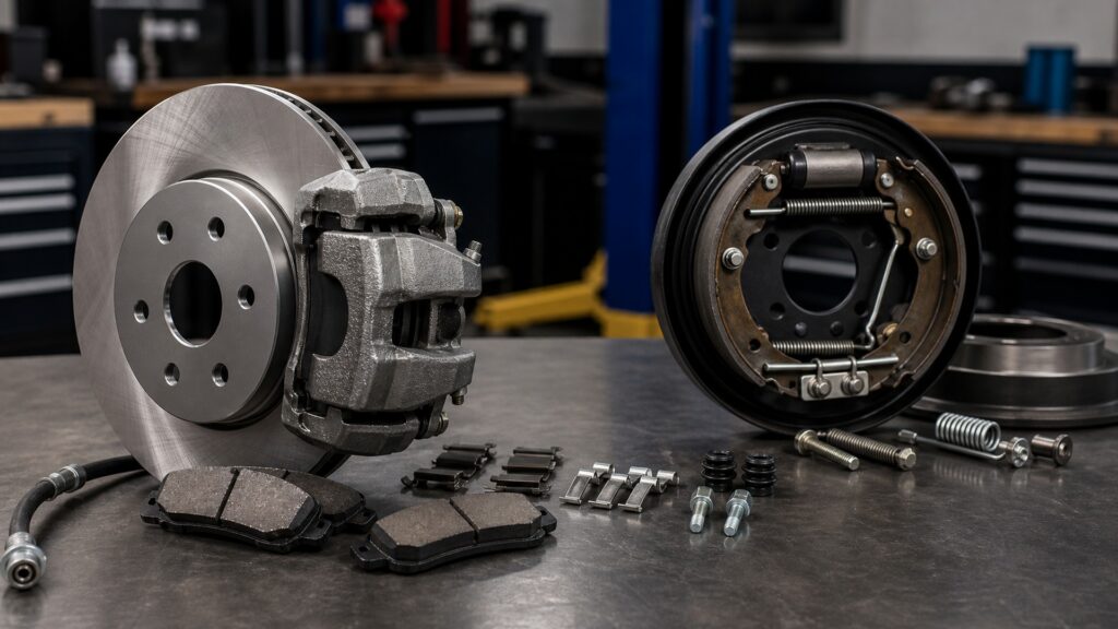 when to use brake calipers instead of brake drums brake component explainer image