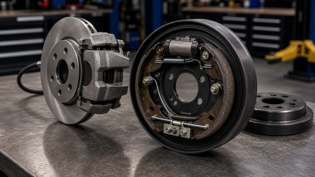 when to use brake drums instead of brake calipers brake component explainer image