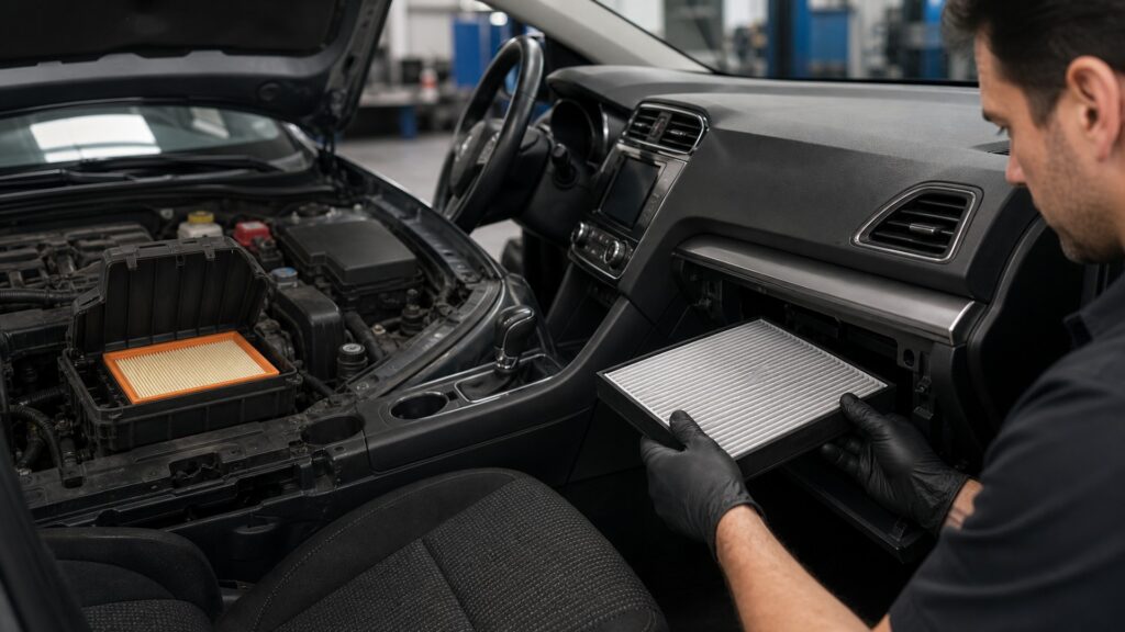 when to use cabin air filters instead of engine air filters automotive replacement part explainer image