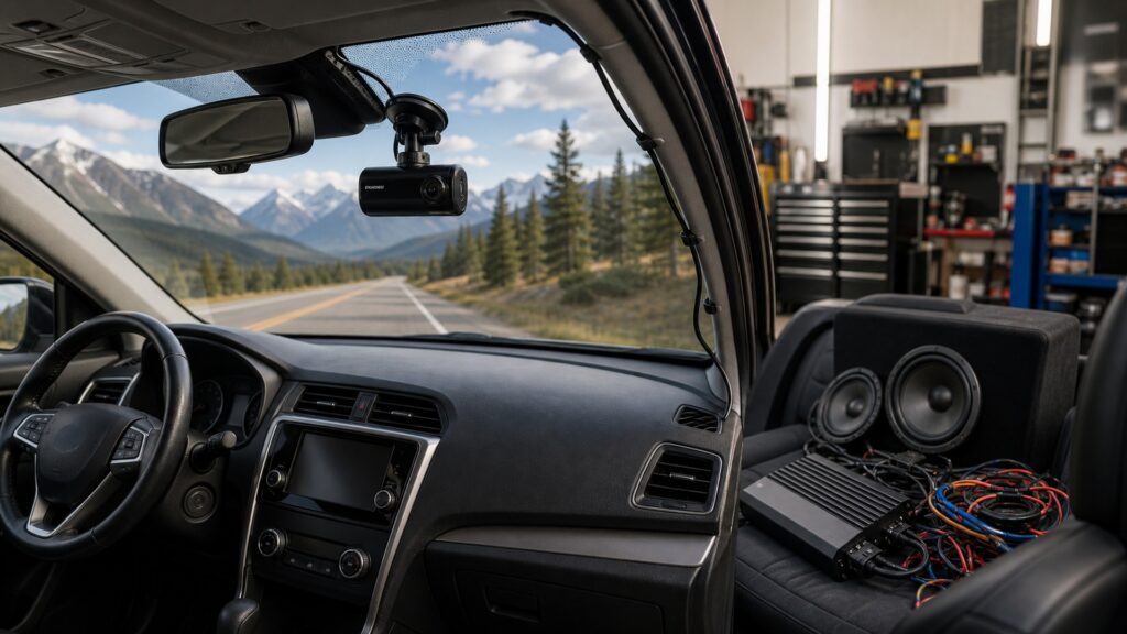 dash cameras instead of car audio systems explainer hero image for Review Streets
