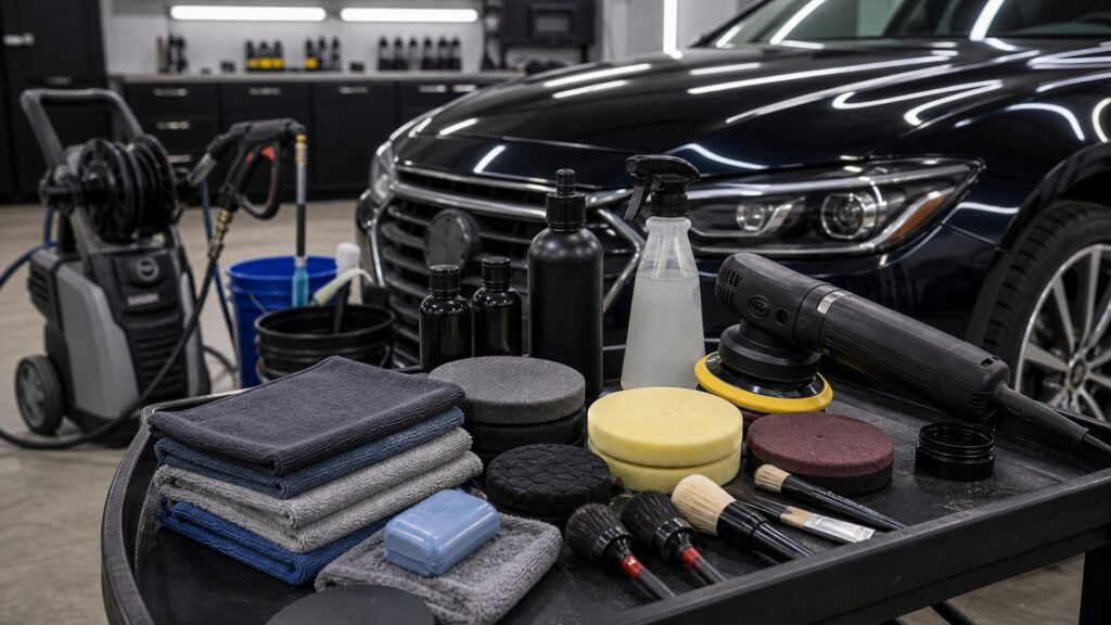 detailing kits instead of car wash equipment explainer hero image for Review Streets