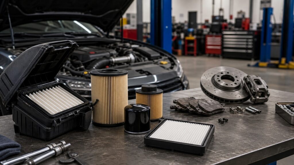 engine filters instead of brake components explainer hero image for Review Streets