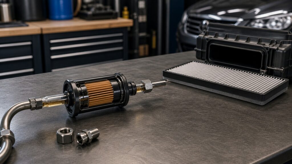 when to use fuel filters instead of cabin air filters automotive replacement part explainer image