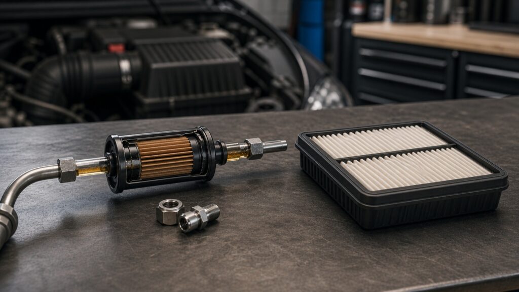when to use fuel filters instead of engine air filters automotive replacement part explainer image