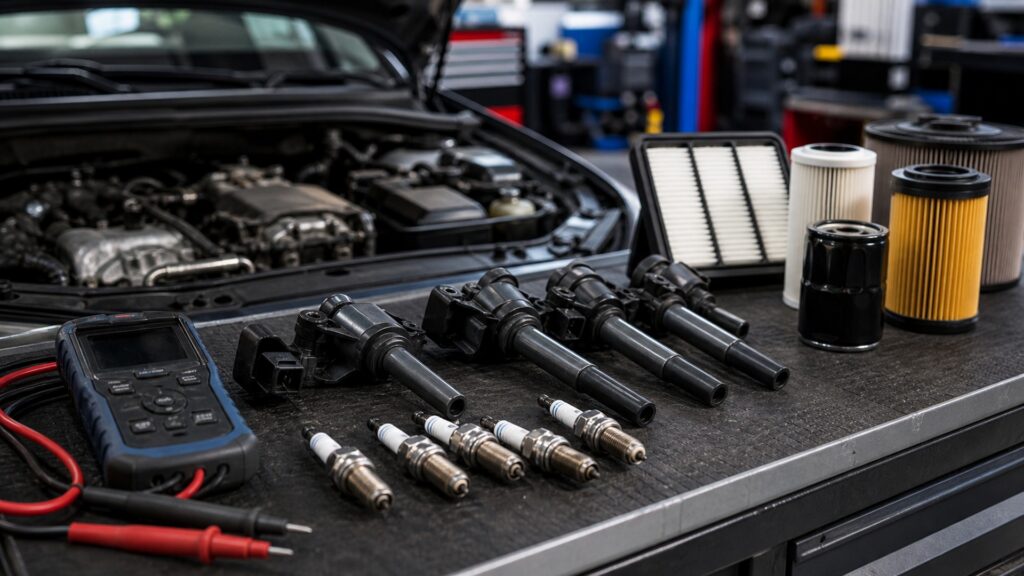 ignition components instead of engine filters explainer hero image for Review Streets