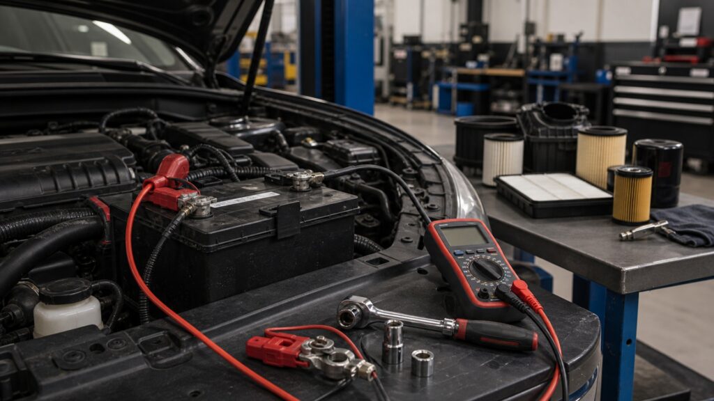 vehicle batteries instead of engine filters explainer hero image for Review Streets