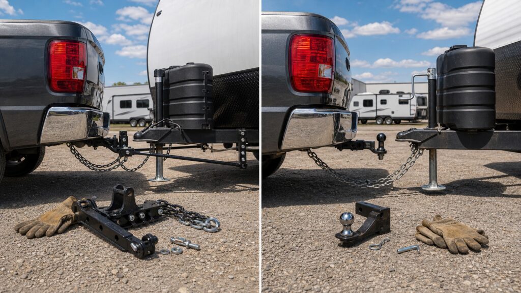 weight distribution hitches instead of standard ball mounts explainer hero image for Review Streets