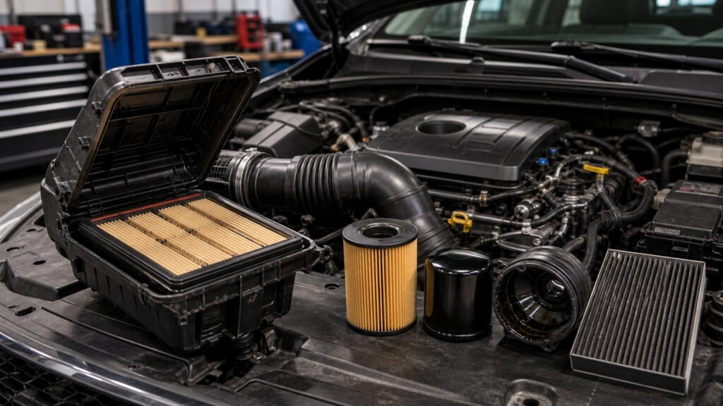 engine filters operating function explainer hero image for Review Streets