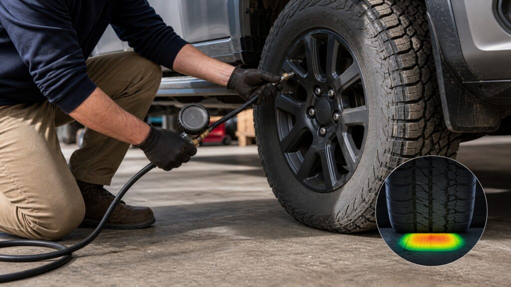 tire pressure explainer hero image for Review Streets