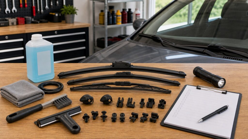 windshield components shopping setup for overall selection with practical vehicle-focused details