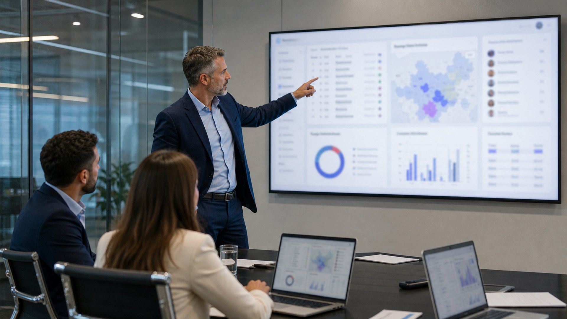 ZoomInfo Sales AI sales prospecting software editorial interface concept