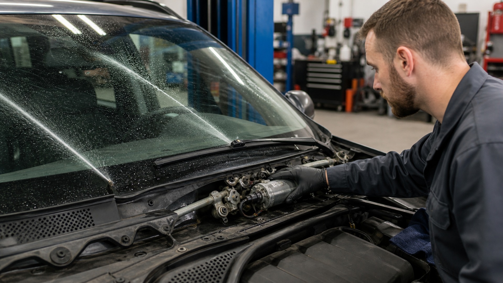 When to Use Wiper Motors Instead of Windshield Washer Nozzles